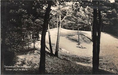 Ostseebad Henkenhagen Dünen-Idyll im Wald Postkarte AK 1932