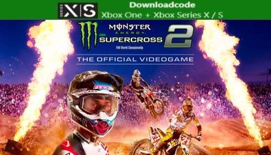 NEU für XBOX One Series X S Spiel Monster Energy Supercross 2 Download Code Game Key