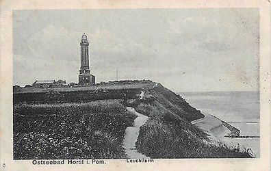 Ostseebad Horst Pommern Leuchtturm Postkarte