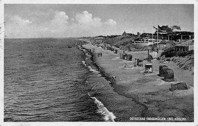 Ostseebad Grossmöllen (Bez. Köslin) Postkarte 1937