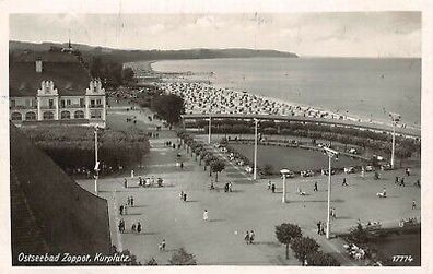 Ostseebad Zoppot (Sopot) Kurplatz AK 1941