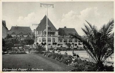 Ostseebad Zoppot Kurhaus Postkarte AK