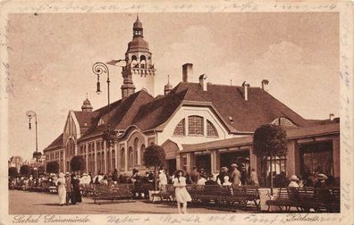 Seebad Swinemünde Kurhaus Postkarte AK 1926