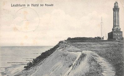 Rewahl / Rewal Kr. Greifenberg Pommern Leuchturm in Horst Postkarte 1907