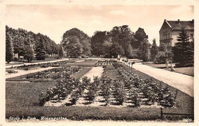 Stolp Pommern Rosengarten Fotokarte 1941