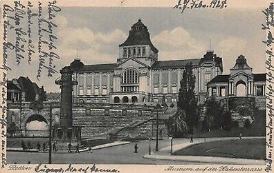 Stettin Museum auf der Hakenterrasse Postkarte AK 1928