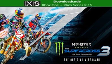 NEU für XBOX One Series X S Spiel Monster Energy Supercross 3 Download Code Game Key