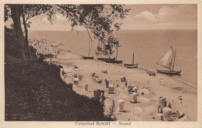 Ansicht Ostseebad Rewahl Strand Postkarte