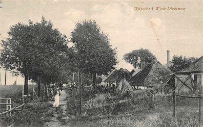 AK Ostseebad West - Dievenow Dziwnów 1919