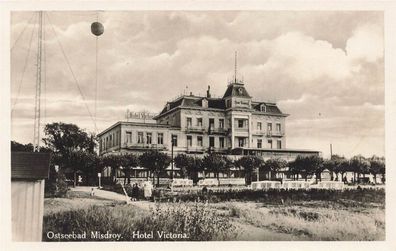 Hotel Victoria Ostseebad Misdroy Pommern Postkarte AK