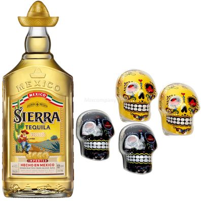 Sierra Tequila Reposado 700ml (38% Vol) + 2x Salz und Pfeffer Streuer in grün