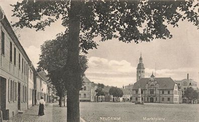 Neudamm (Debno) Marktplatz Postkarte AK 1914