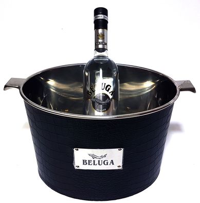 Beluga Set - Beluga Vodka 0,7l 700ml (40% Vol) + Flaschenkühler / Eisbox / Eisk