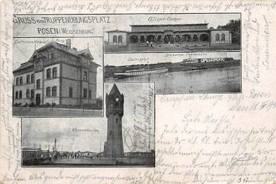 Posen Weissenburg Truppenübungsplatz Bäkerei Postkarte 1911