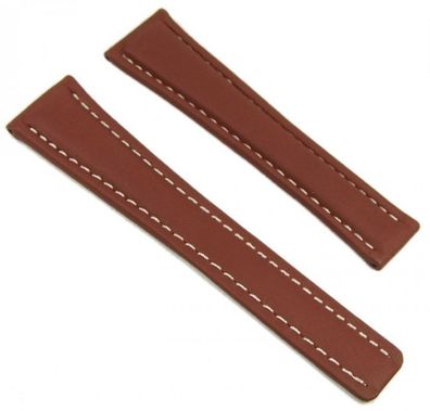 Ersatzband Uhrenarmband Leder Brandy 22mm passend zu Breitling 2561522