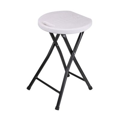 Metall Klapp Sitz Hocker für 100 kg - 45x30 cm - Küchen Camping Gäste Falt Stuhl