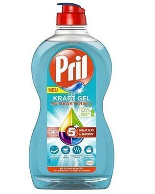 Pril Kraft Gel Antibakteriell - 450 ml fér hygienische Sauberkeit im Haushalt