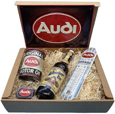 Geschenkbox Audi Logo Bier L4