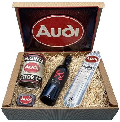 Geschenkbox Audi Logo Wein L5