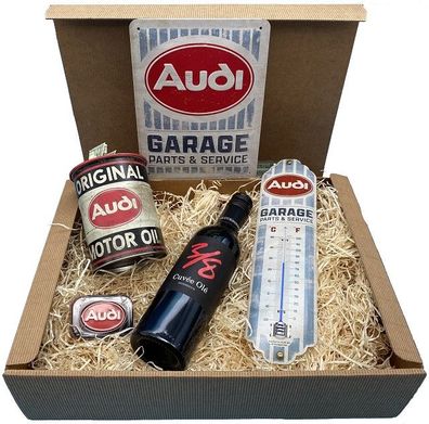 Geschenkbox Audi Garage Wein Spezial Box L7