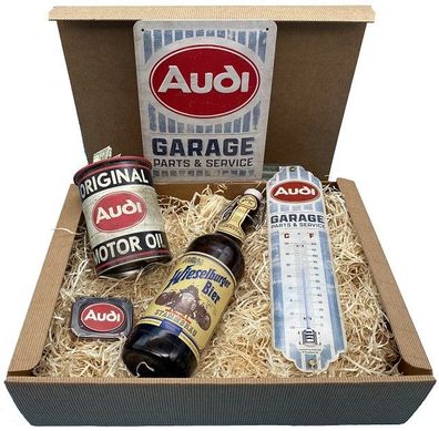 Geschenkbox Audi Garage Bier Spezial Box L8