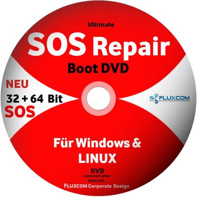 Ultimate Boot & Repair CD/ DVD| Win 11 |10 |8 | 7| Vista| XP PC Reparatur 32 + 64