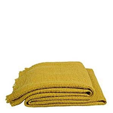 Zoeppritz Basis Honeybee curry throw 160 100% Linen 130x180 100350