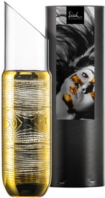 Eisch Vorteilset 2 Stück Karaffe 767/1.0 ND gold in Geschenkröhre Goldleaf 7757671