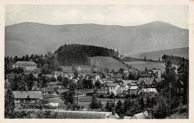 Riesengebirge Krummhübel m. Schneekoppe AK 1932