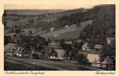 Schlesien Bad Schwarzbach im Isergebirge Oberhermsdorf AK 1935