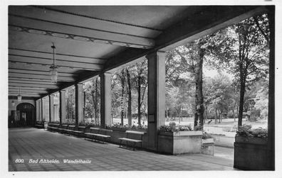 Schlesien Bad Altheide Wandelhalle Postkarte