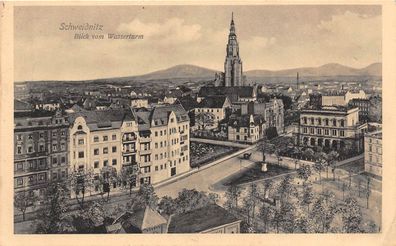 Schweidnitz (Swidnica) Blick vom Wasserturm 1915