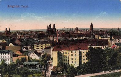 Totalansicht von Liegnitz Legnica Schlesien Postkarte AK 1916