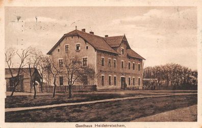 Wiese Kreis Trebnitz Schlesien Gasthaus Heidekretscham Postkarte 1925