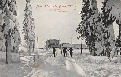 Neue Schlesische Baude 1195 m (Riesengebirge) Schlesien Postkarte AK