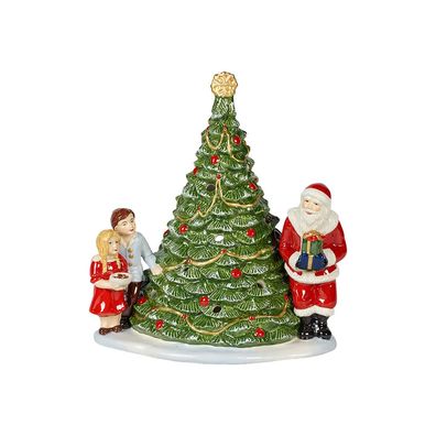 Villeroy & Boch Christmas Toys Santa am Baum Hartporzellan grün handbemalt 1483276