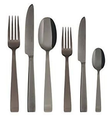 Sambonet Flat Edelstahl/PVDschwarz Besteck 36tlg. Vh. S0015-S00019-62712B83
