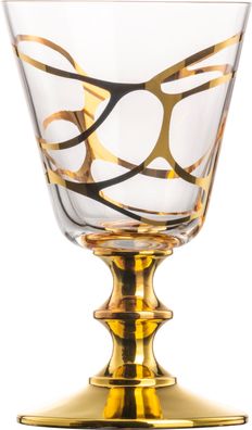 Eisch Vorteilset 12 Stück Weissweinglas 586/2 Stargate GOLD 49958620 und Geschenk
