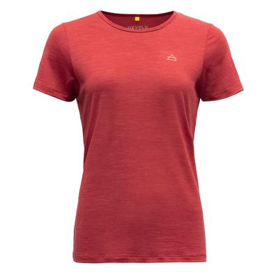 DEVOLD Valldal Merino 130 Tee WMN - Merino Shirt Damen - Farbe: tropica