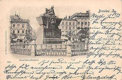 AK Breslau Tauentzien-Denkmal Postkarte 1899