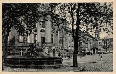 AK Liegnitz Ring und altes Rathaus Postkarte 1936