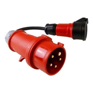 CEE Adapter Starkstrom 16A 30cm Stecker auf 230V belg/ franz System Doktorvolt® 2