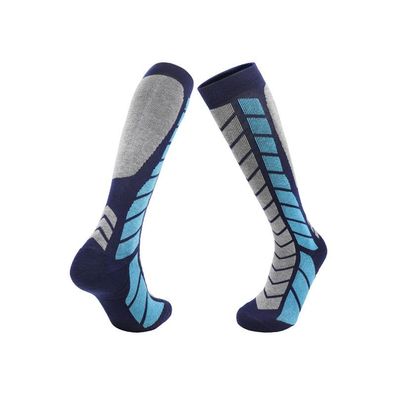 Socken für Herren und Damen für den professionellen Skisport L blau/seeblau