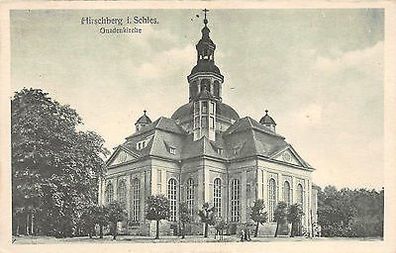 Hirschberg Schlesien Gnadenkirche Postkarte 1922