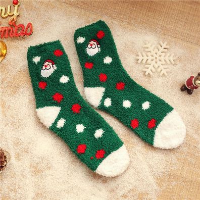 2 Paar lustige warme Wintersocken für Damen für Weihnachten