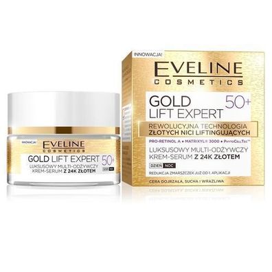 Eveline Gold Liftexpert 24K Serum 50 + , 50 ml