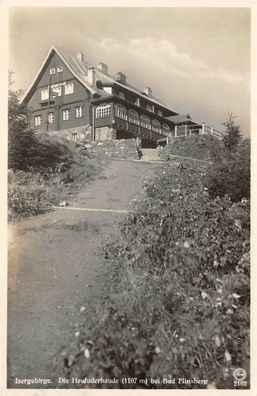 Isergebirge Die Heufuderbaude (1107 m) bei Bad Flinsberg Postkarte AK 1935