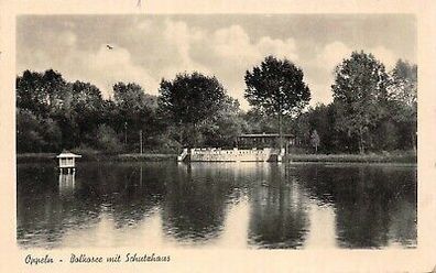 Oppeln / Opole Balkasee mit Schutzhaus AK 1941