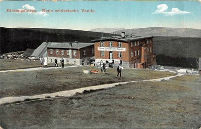 Riesengebirge Neue schlesische Baude Postkarte AK