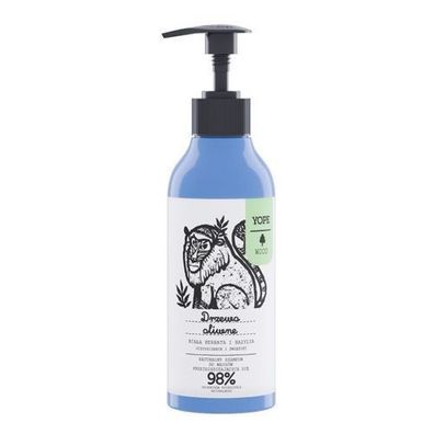 Yope Shampoo für fettiges Haar Olivenbaum Tee und Basilikum, 300 ml